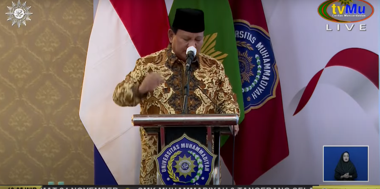 Prabowo Subianto Membicarakan Tentang Komitmen Kesejahteraan Rakyat dan Keadilan Sosial dalam Dialog Publik Muhammadiyah