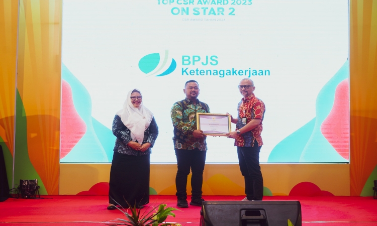 BPJS Ketenagakerjaan Meraih Penghargaan Top Innovation CSR Award 2023 di Gresik