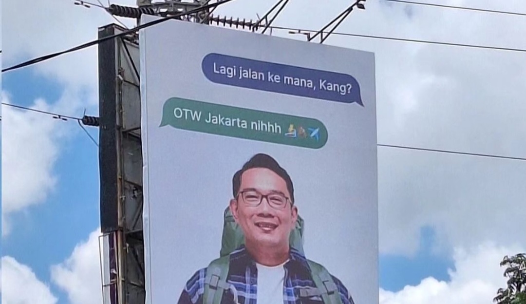 Ridwan Kamil Muncul di Bilboard Jakarta dan Menjadi Viral, Mau Nyagub?