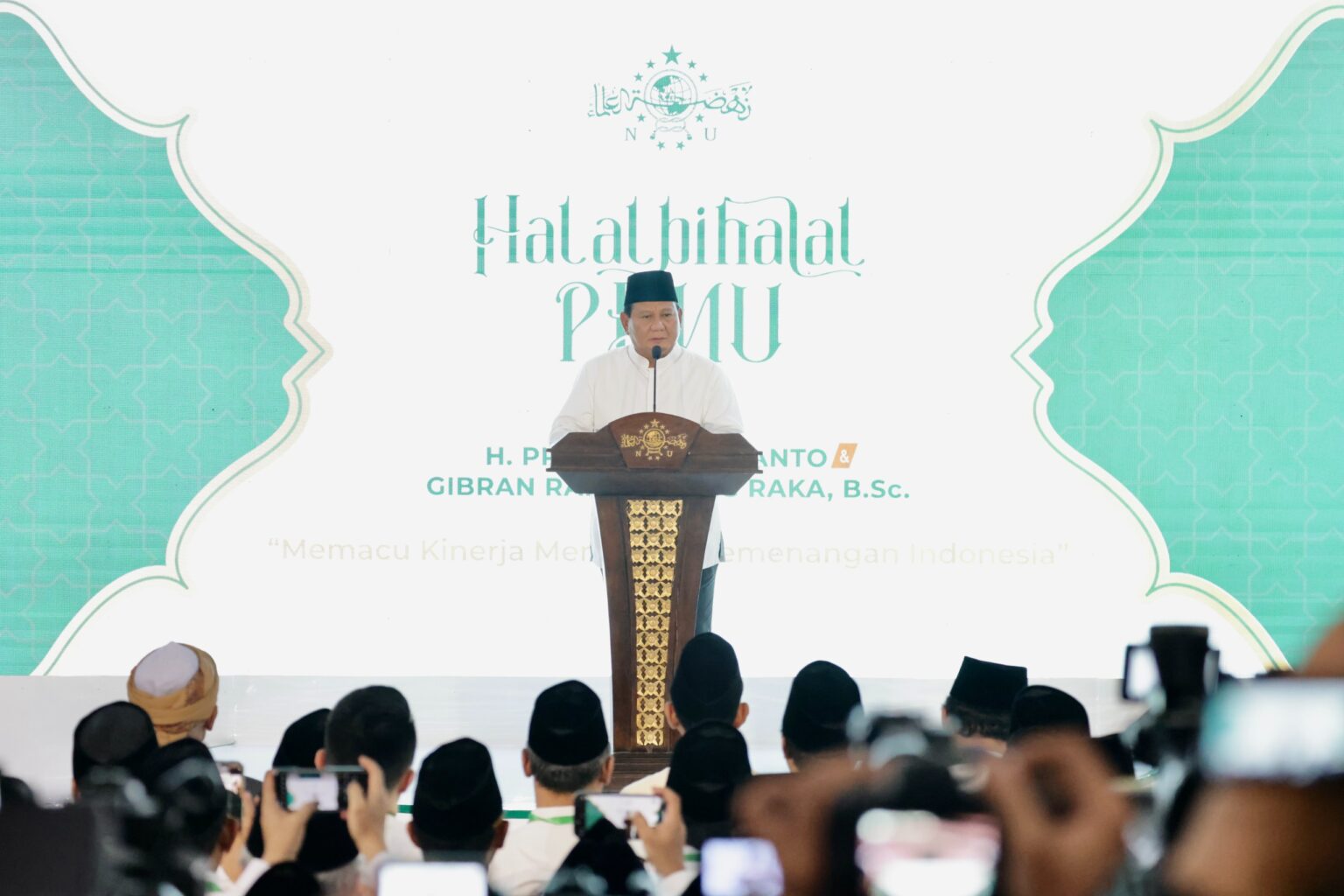 Prabowo Subianto: Gratitude for NU’s Pledge to Monitor and Back the New Administration