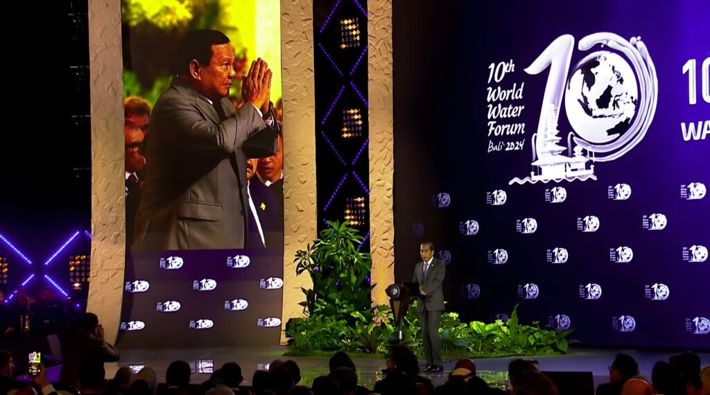 Jokowi Introduces Prabowo Subianto as the President-Elect Presenting at the 10th World Water Forum 2024 in Bali