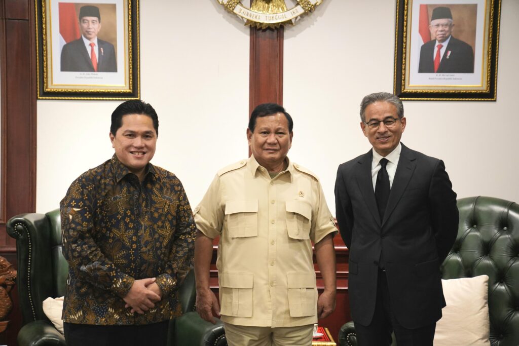 Prabowo Subianto Discusses Potential Growth in Indonesia with Erick Thohir and Founder of Emaar Properties UAE