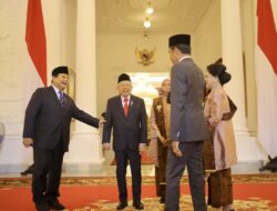 Heartfelt Moments Shared Between Prabowo Subianto, Jokowi, and Ma’ruf Amin During the TNI-Polri Officer Oath Ceremony