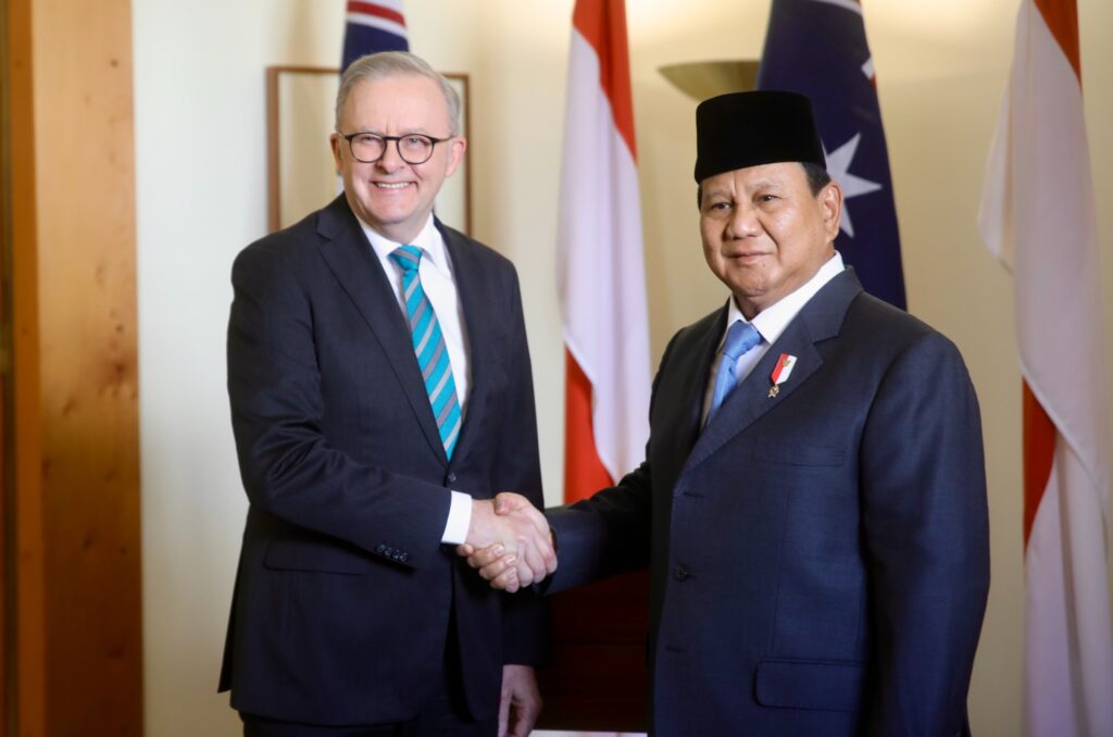 Prabowo Subianto Holds Meeting with Australian Prime Minister, Talks about Regional Issues and Collaborative Military Drills