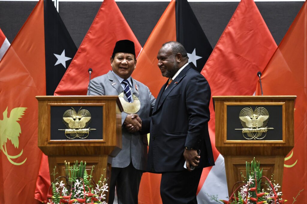 Prabowo Subianto dan PM Papua Nugini Duduk Bersama, Bahas Kerjasama Bilateral