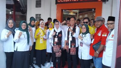 Syamsul-Ammy dari Lima Parpol Daftar Resmi sebagai Cabup-Cawabup ke KPU Cilacap