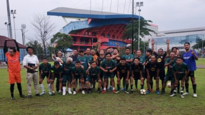 Wartawan Surabaya dan Malang Bersatu untuk Bermain Fun Football