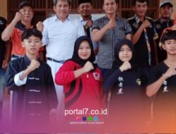“Camat dan Ketua GMBI KSM Sungkai Jaya Lepas Atlet Wing Chun di Pra PON”