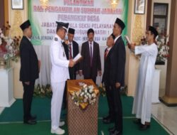 “Dilantik 2 Perangkat Desa Jeruklegi Kulon Cilacap: Aturan Kerja”