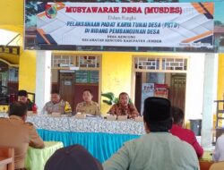 Musdes PKTD 2025: Partisipasi Warga dan Transparansi Pemdes Kencong