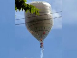 Balon Udara Jatuh di Srengat, Polres Blitar Kota Siap Prosedur Hukum