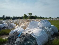 Penanganan Ribuan Ton Limbah Padat di Kebun Warga Kertosono Gresik