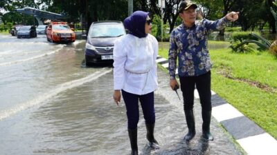 Penanganan Dampak Banjir dan Angin Kencang oleh Kompak Bupati dan Wabup Sidoarjo