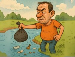 Penanganan Buang Sampah Sembarangan di Sungai oleh PUTR Sumenep