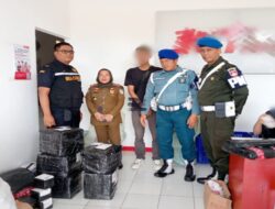 Sitaan Rokok Ilegal oleh Satpol PP Cilacap di Kawunganten