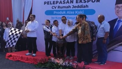 Sukses Ekspor 8 Ribu Pasang Alas Kaki oleh Nasabah Binaan Bank Jatim