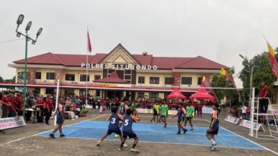 Turnamen Voli Hari Bhayangkara Situbondo: 91 Tim Bersaing di Polres Untuk Sportivitas Pemuda