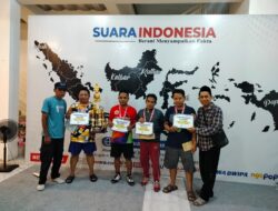 CEO.Suara Indonesia Mengumumkan Pemenang Turnamen Tenis Meja di Jember