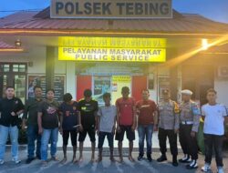 Polsek Tebing Amankan Empat Pelaku Pencurian Kabel Bandara RHA Karimun