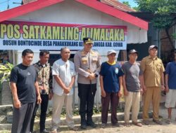 Kapolres Gowa Beri Apresiasi Pos Satkamling Alimalaka: Keamanan Lingkungan Masyarakat