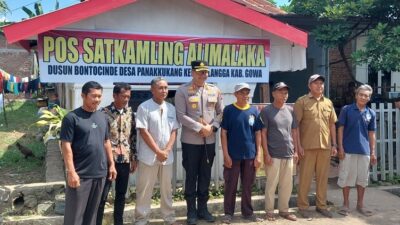 Kapolres Gowa Beri Apresiasi Pos Satkamling Alimalaka: Keamanan Lingkungan Masyarakat