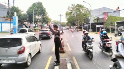 Patroli Pagi Polres Maros Amankan Arus Lalu lintas