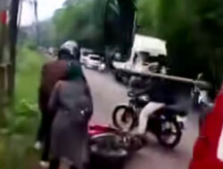 Insiden Motor Tergelincir di Jalan Licin Rangkasbitung: Penyebab dan Dampaknya