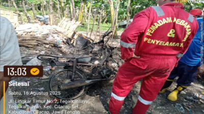 Kronologi Motor Santri Cilacap Terbakar, Dugaan Kabel Troubel
