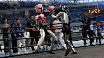 Aksi Memukau Robot di Olimpiade Humanoid China